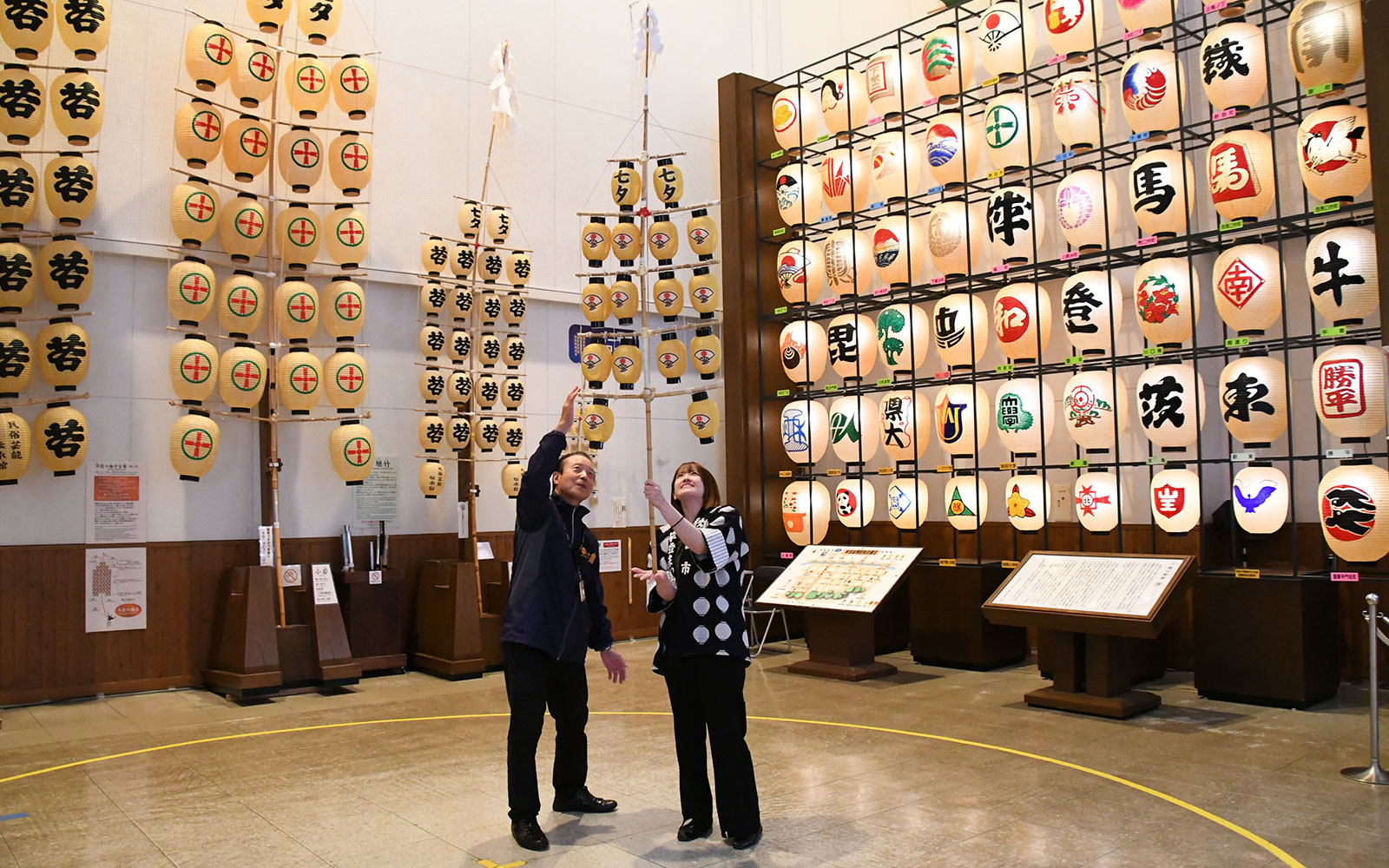 竿燈体験の写真